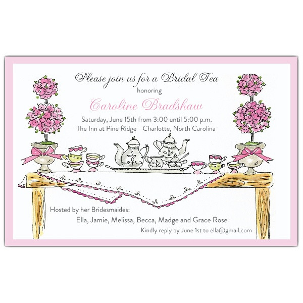 Tea Party Invitation Wording Ideas
 High Tea Invitations