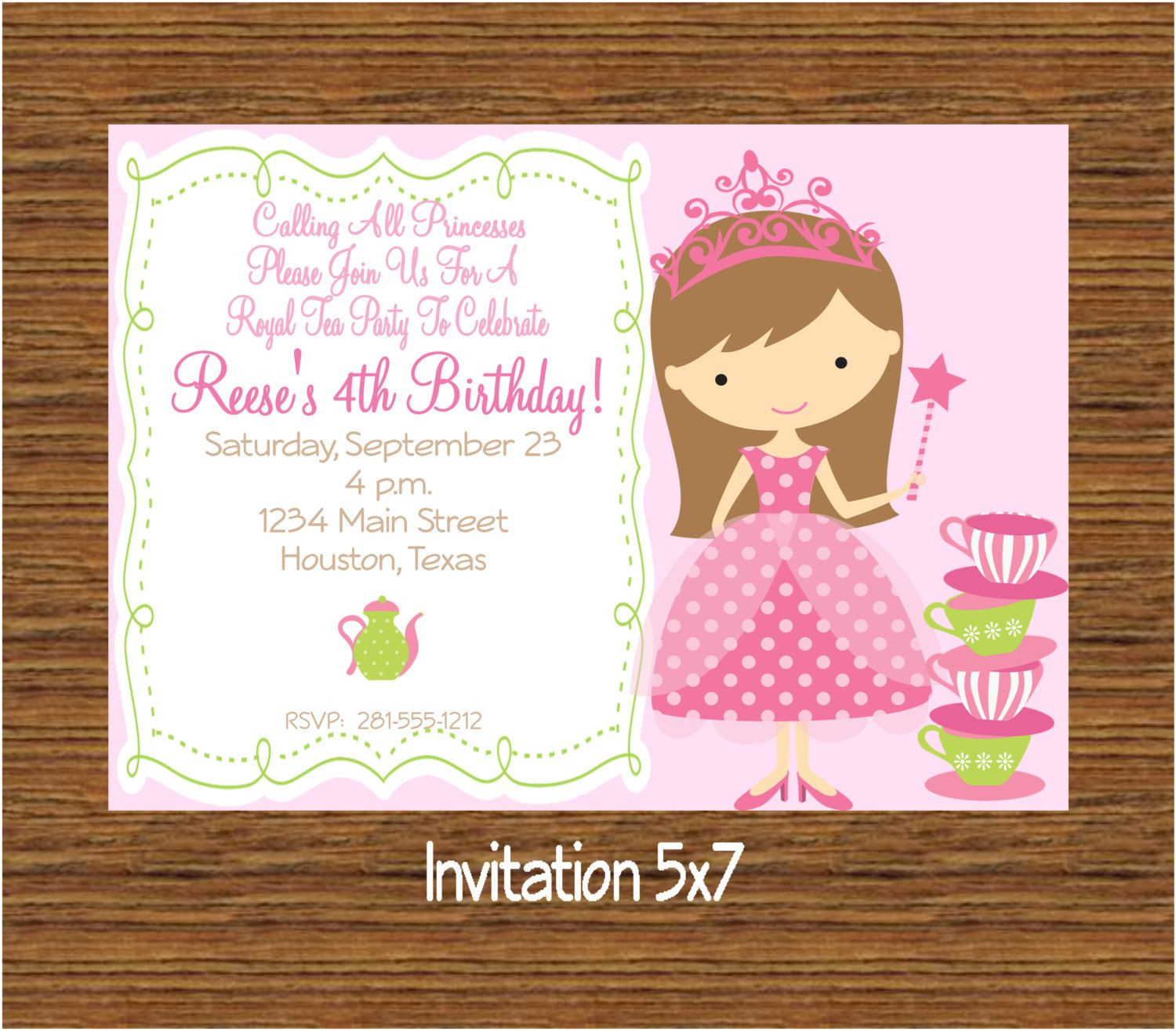 Tea Party Invitation Wording Ideas
 Stunning Tea Party Invitations Ideas and tea party