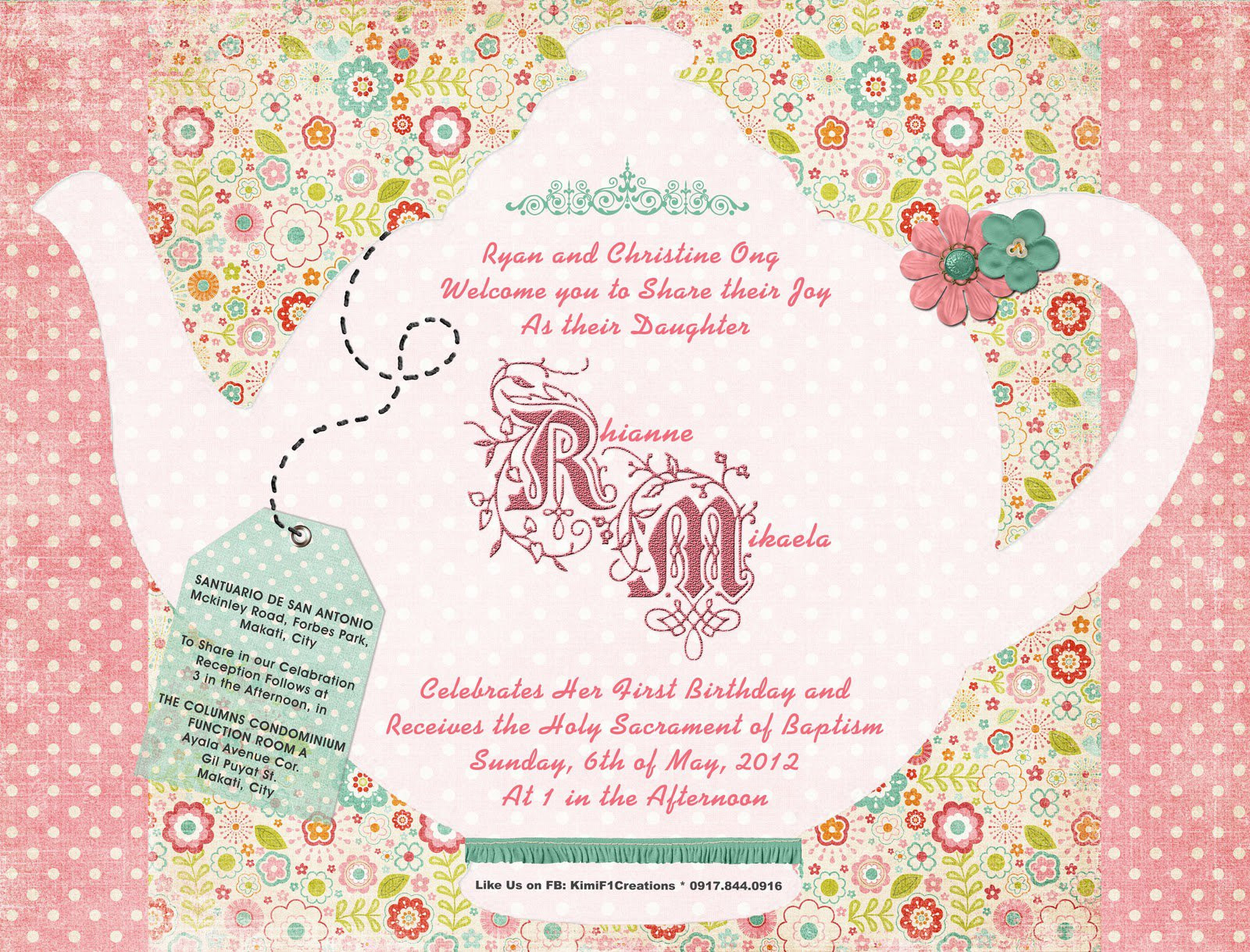 Tea Party Invitation Wording Ideas
 Girls Tea Party Invitation Wording