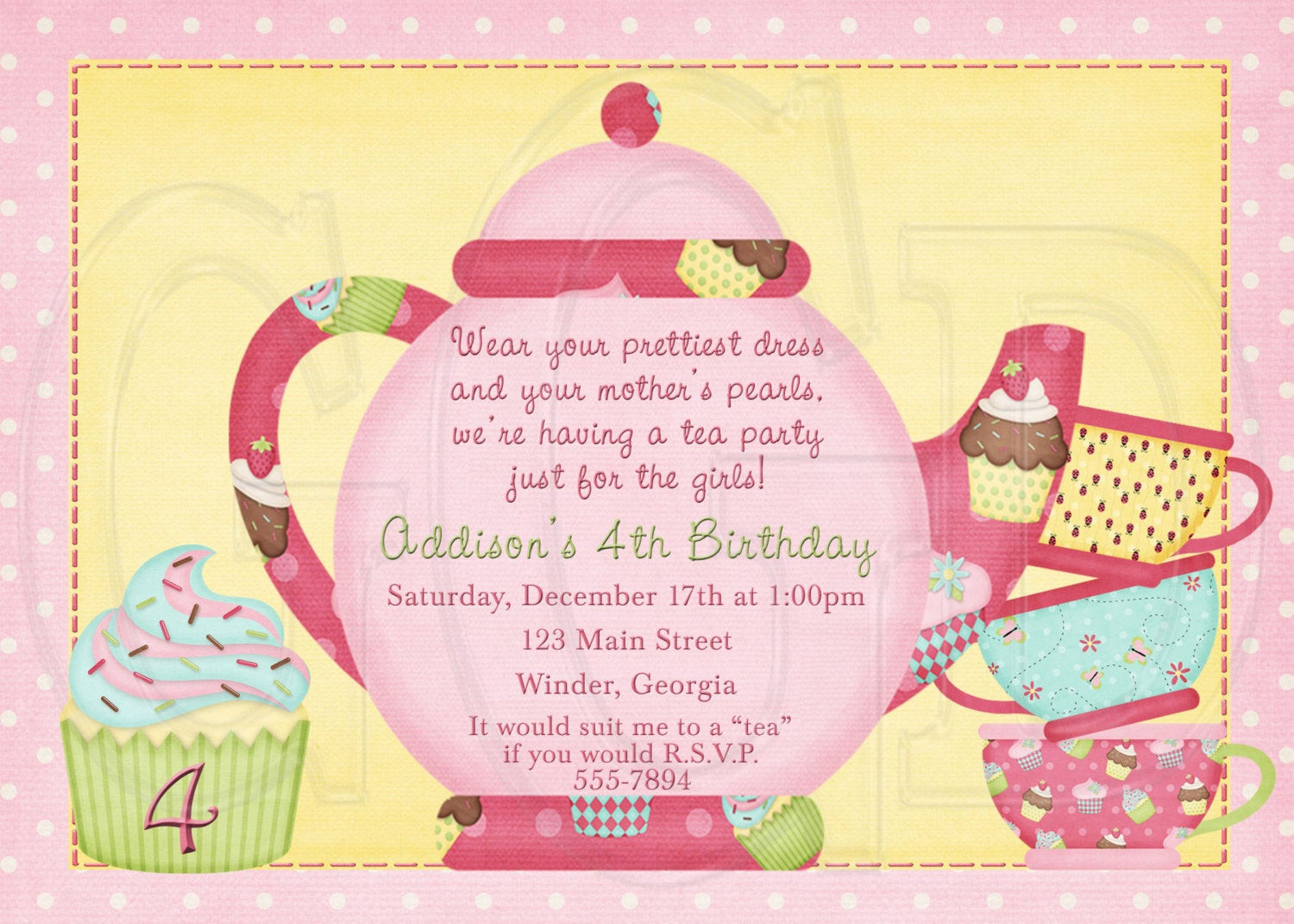 Tea Party Invitation Wording Ideas
 Tea Party Invite Wording Party Invitation Collection