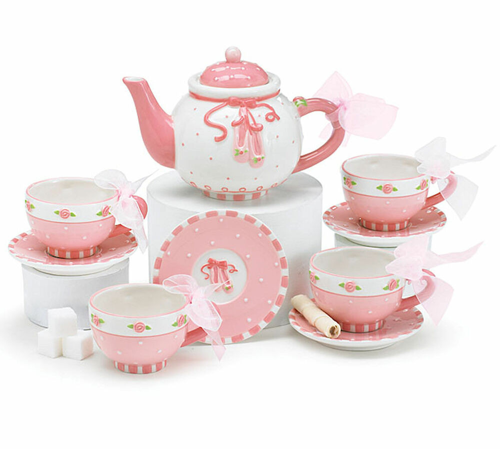 Tea Party Set For Kids
 NEW Child Ceramic Ballet Shoe Tea Party Set w Storage Box