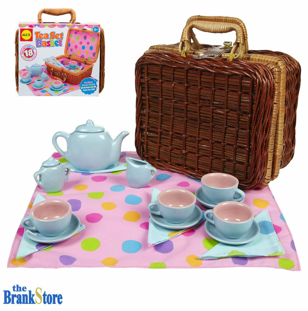 Tea Party Set For Kids
 Tea Party Set Pretend Play Girls Toy Kids Wicker Picnic