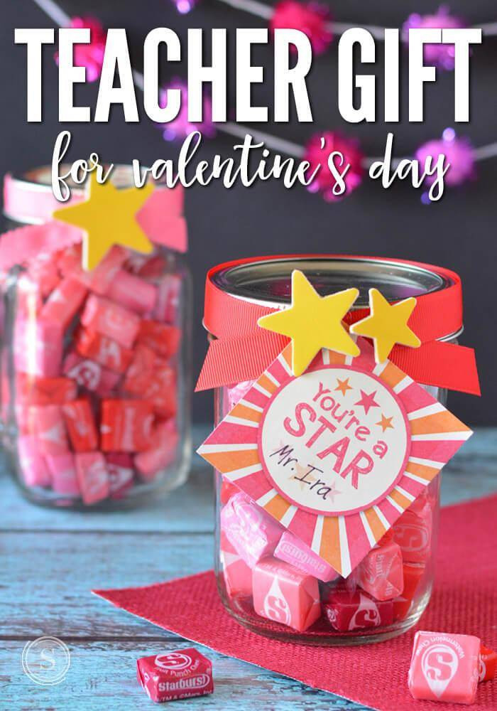 Teacher Valentine'S Day Gift Ideas
 Starburst Valentines Day Teacher Gift Idea Passion For