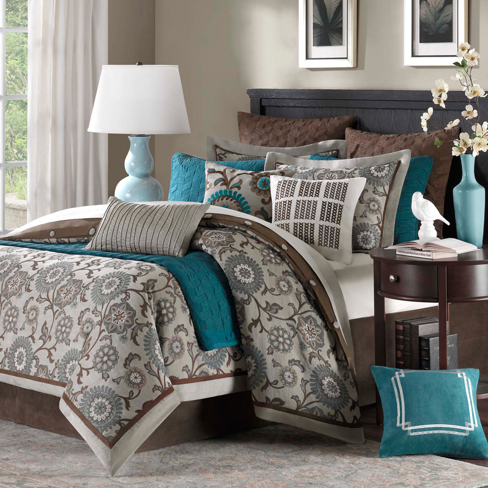 Teal And Grey Bedroom Walls
 22 Beautiful Bedroom Color Schemes Decoholic