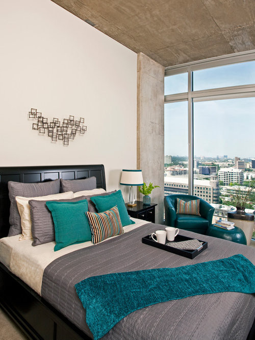 Teal And Grey Bedroom Walls
 Best Teal Gray Design Ideas & Remodel