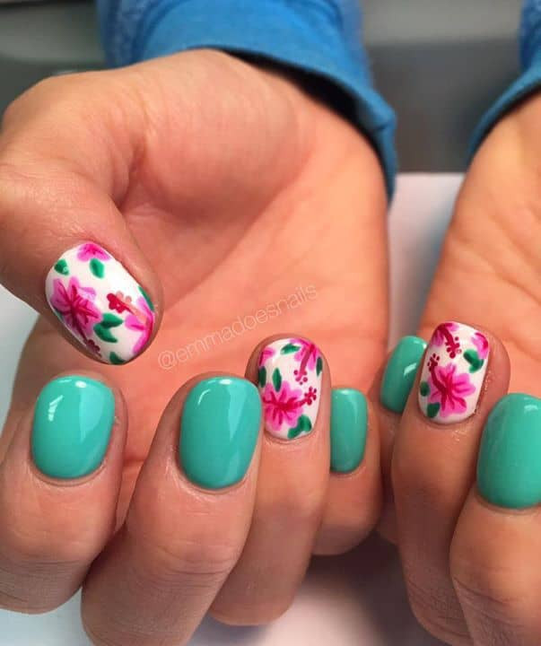 Teal Nail Designs
 30 Impressive Teal Nail Art Designs for 2019 – SheIdeas