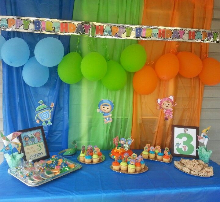 Team Party Ideas
 Team Umizoomi Birthday Party Ideas