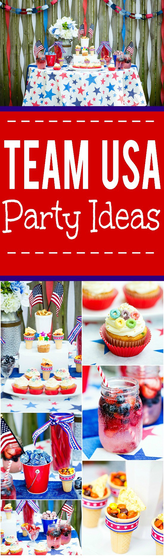 Team Party Ideas
 Team USA Summer Sports Party Ideas