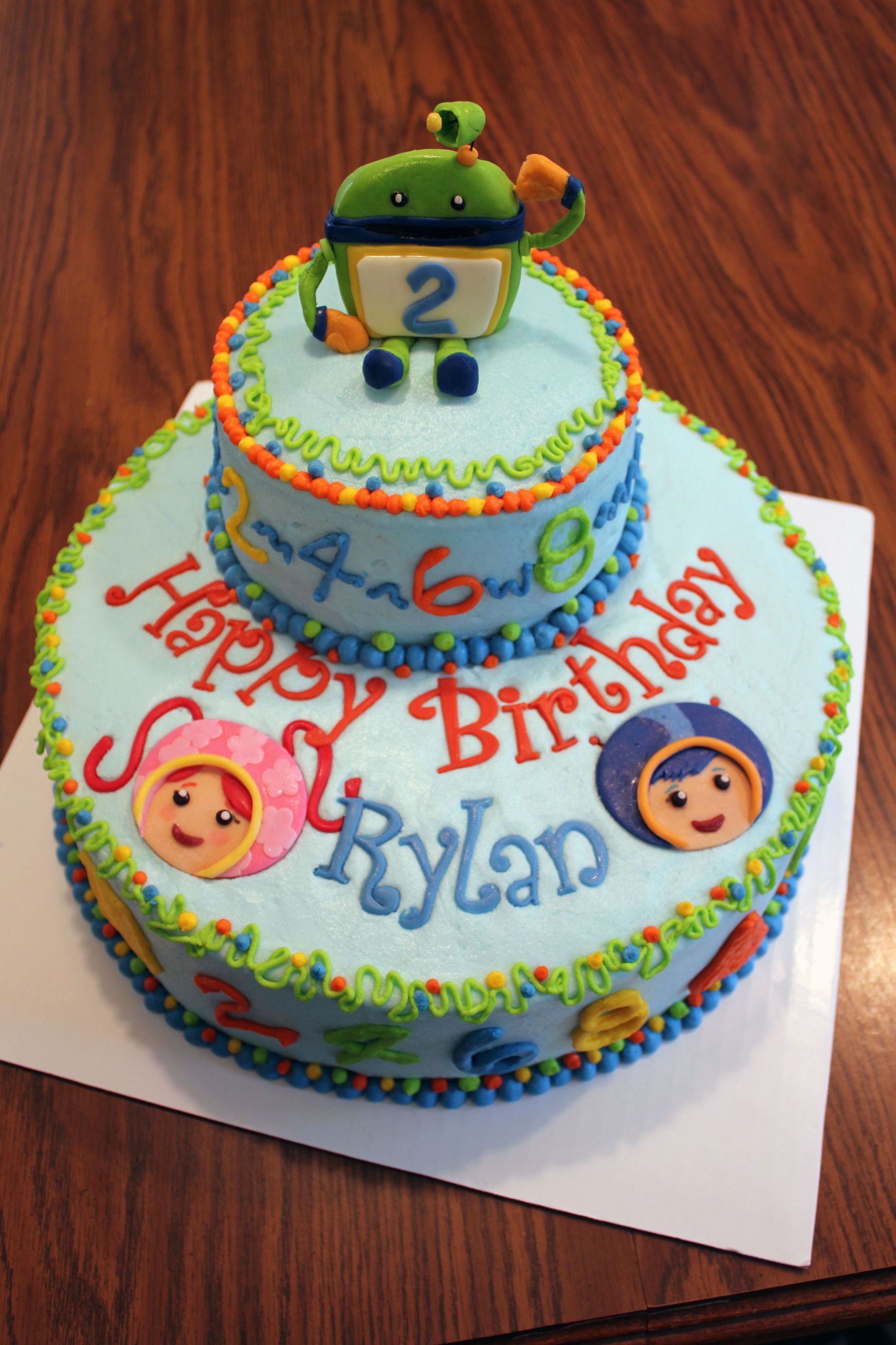 Team Umizoomi Birthday Cake
 Team Umizoomi birthday cake Look at the name on the cake