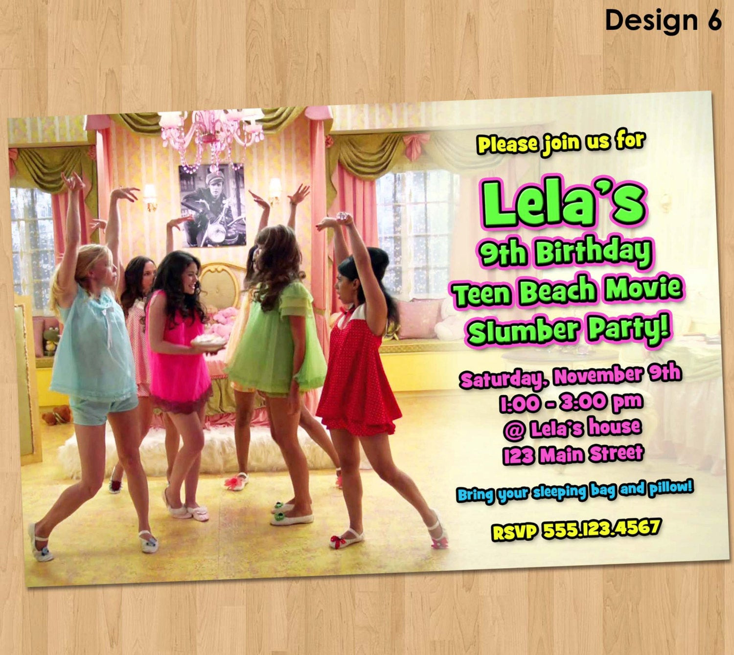 Teen Beach Movie Birthday Party
 Teen Beach Movie Invitation Teen Beach Movie Lela Teen Beach