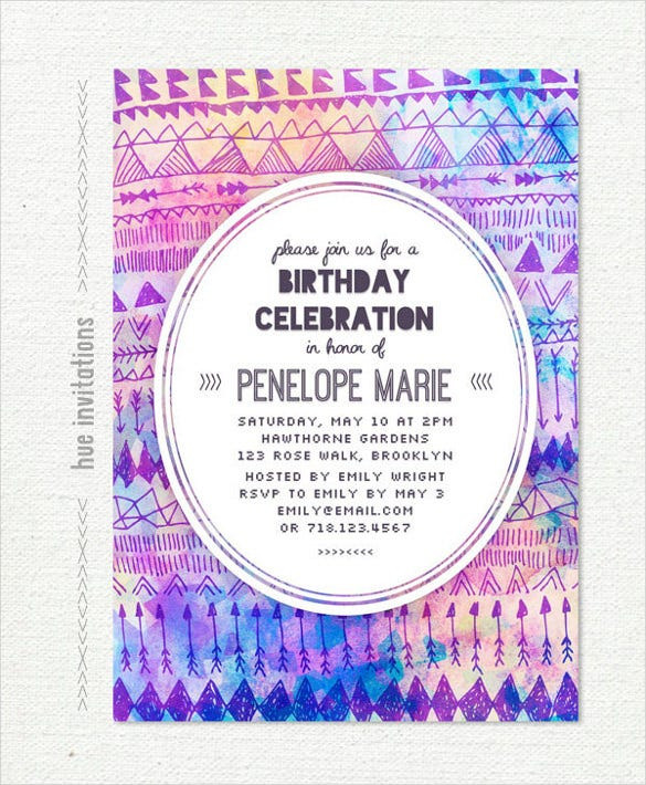 Teen Birthday Invitations
 27 Teenage Birthday Invitation Templates – PSD AI