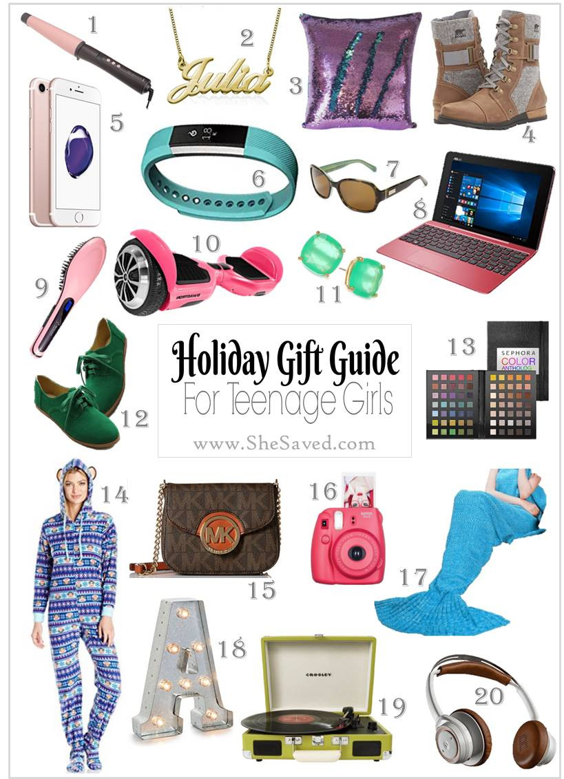 Teenage Gift Ideas For Girls
 HOLIDAY GIFT GUIDE Gifts for Teen Girls SheSaved