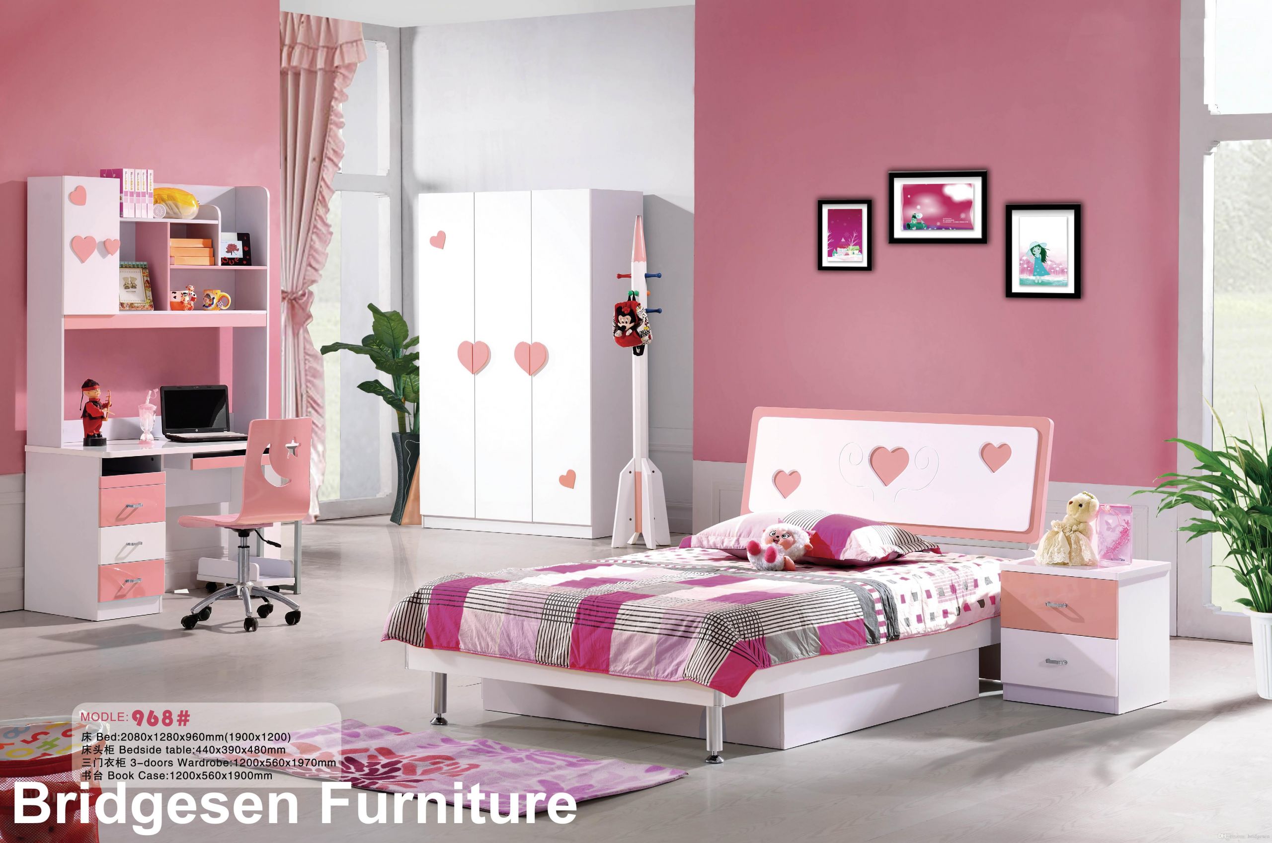 Teenage Girl Bedroom Furniture
 2017 Mdf Teenage Girl Kids Bedroom Furniture Set With 2