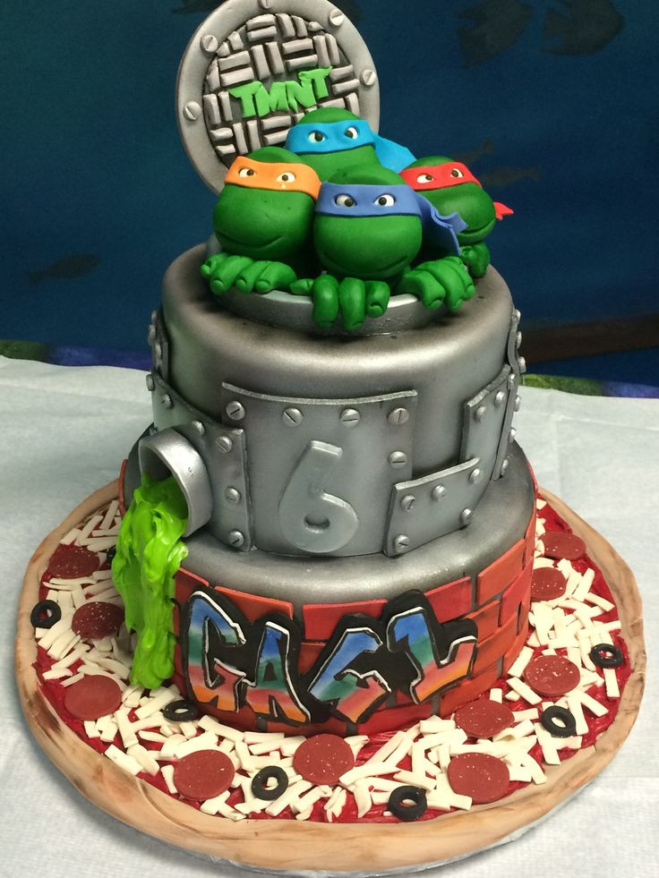 Teenage Mutant Ninja Turtles Birthday Cake
 Tmnt Birthday Cakes