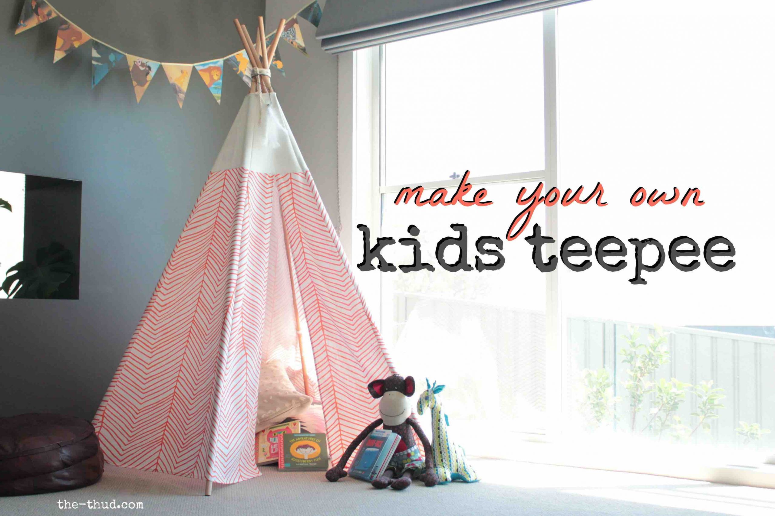 Teepee Kids Room
 DIY Kids Teepee The Thud