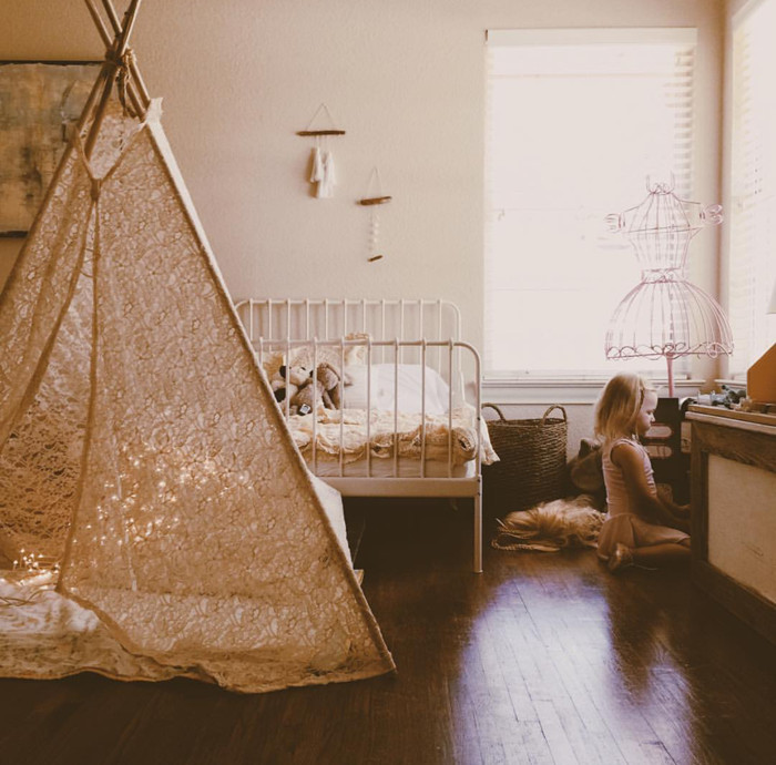 Teepee Kids Room
 How to Get the Look Bohemian Style Kids Bedroom Petit