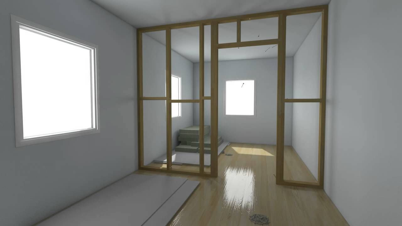 Temporary Bedroom Walls
 Build a partition wall in less than 30 seconds