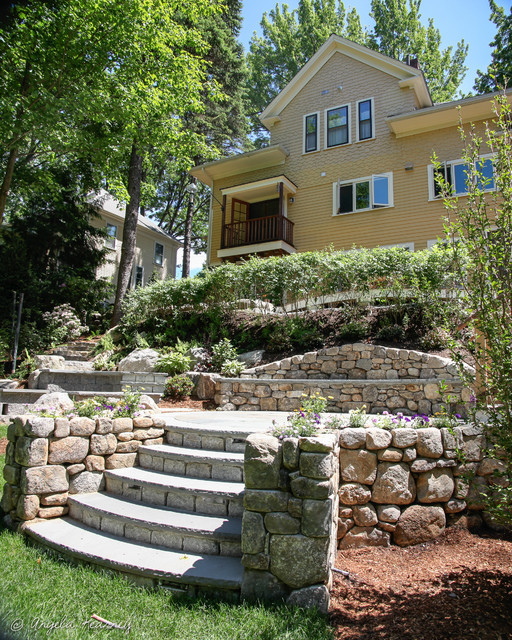 Terrace Landscape Hillside
 Hillside Garden with Gazebo & Terraced Patios