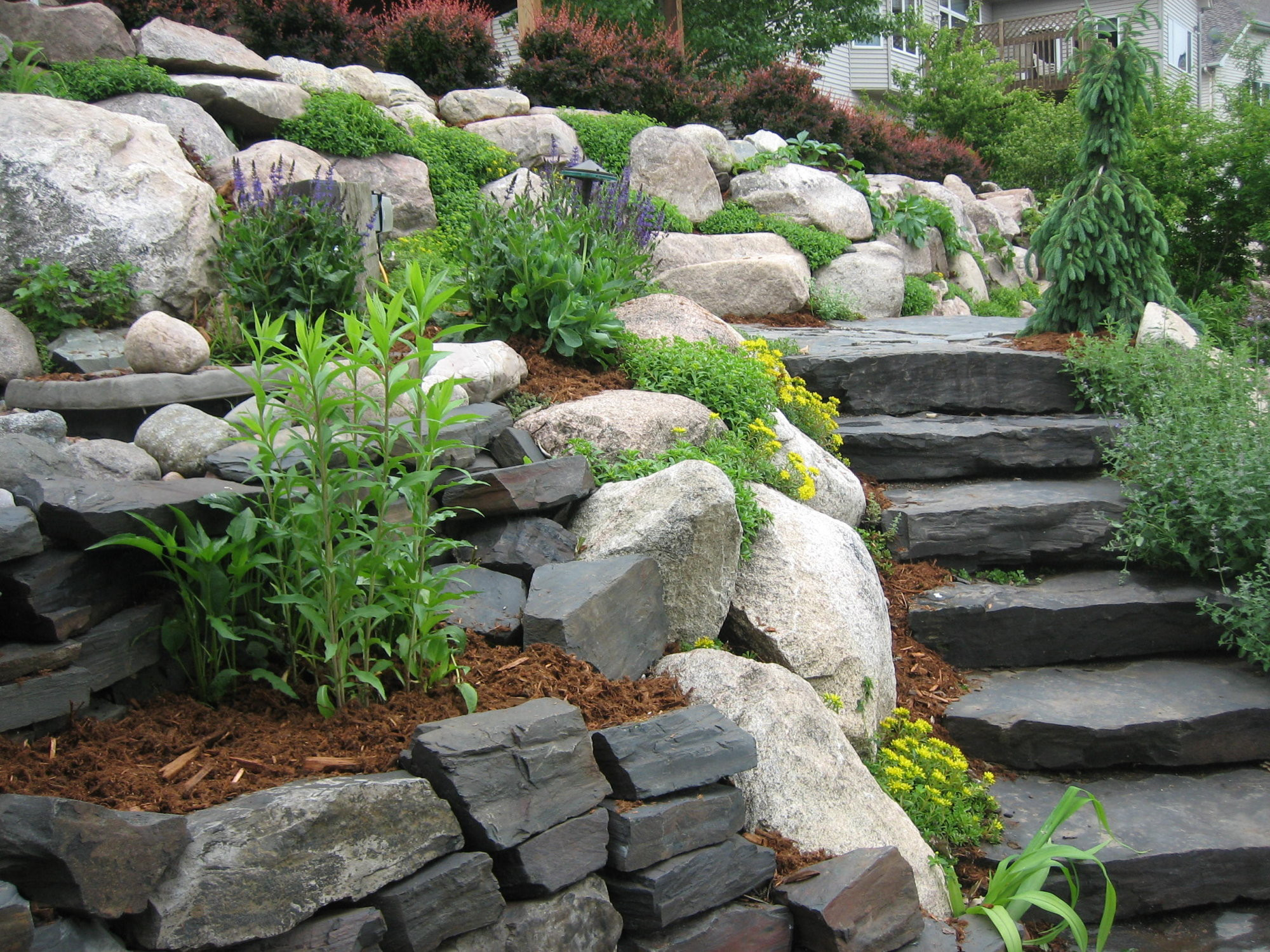 Terrace Landscape Hillside
 Hillside Landscaping Pahl s Market Apple Valley MN