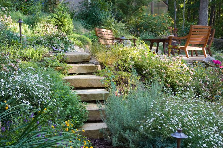 Terrace Landscape Hillside
 54 best Home Hillside Backyards images on Pinterest