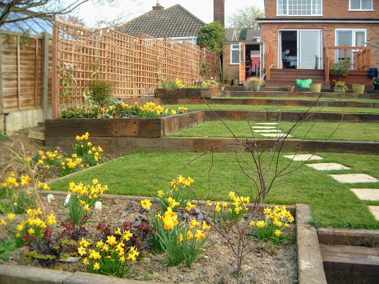 Terrace Landscape How To
 Terraced garden on a steep slope WENDY S GRAND GARDENS