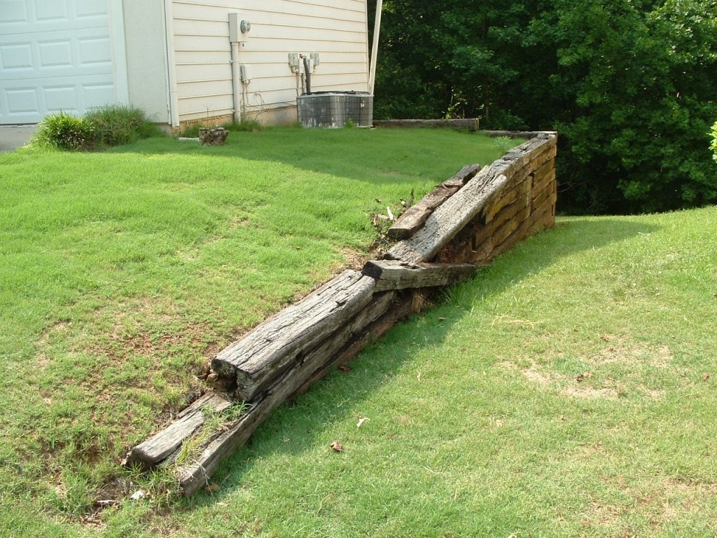 Terrace Landscape With Railroad Ties
 Landscape Timbers Railroad Ties — Randolph Indoor and