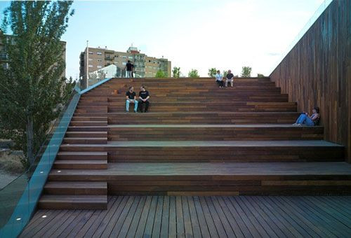 Terrace Landscape With Stairs
 Urban Terraced Landscape with Stairs