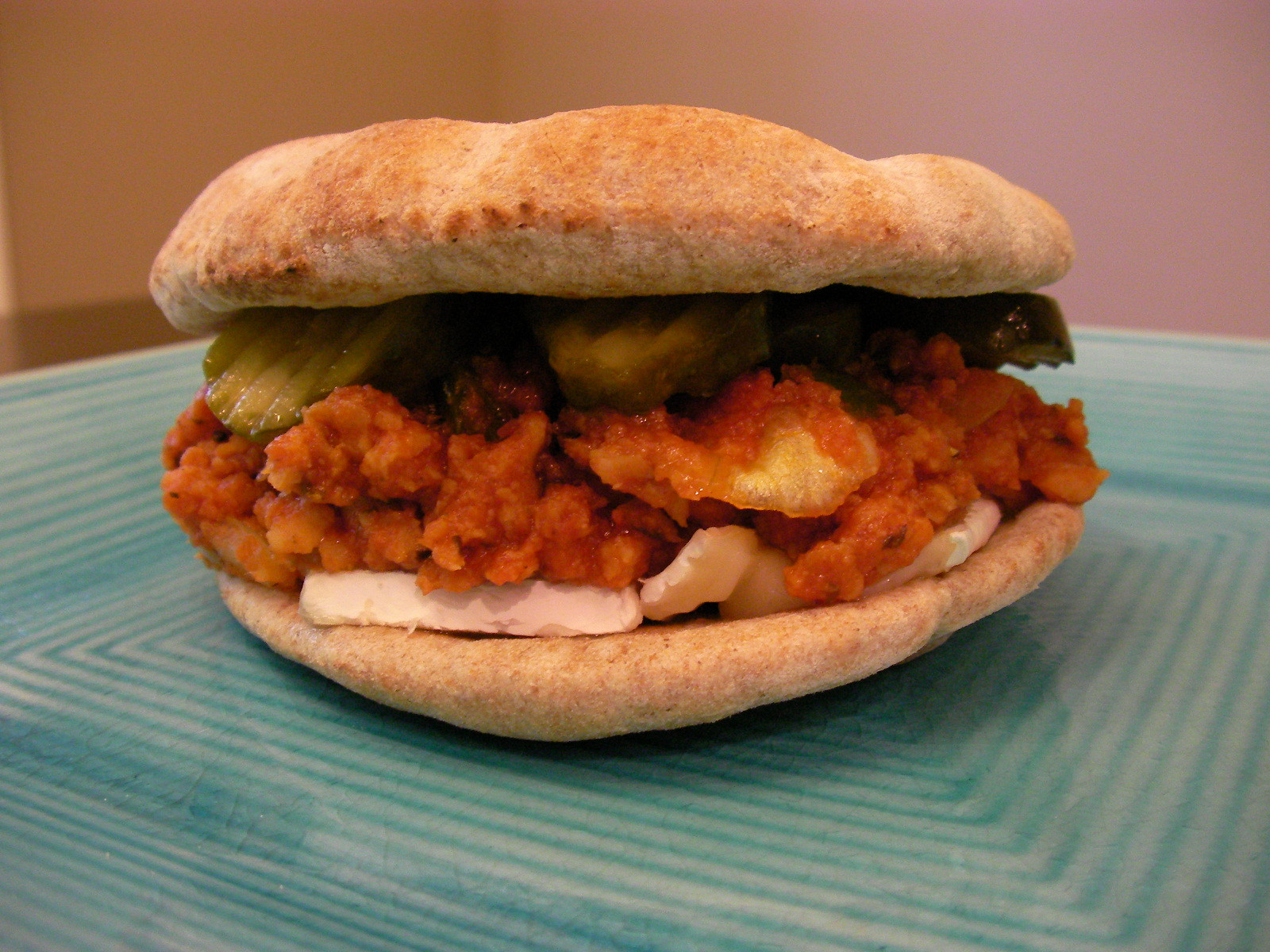 Textured Vegetable Protein Sloppy Joes
 The Everyday Ve arian TVP Sloppy Joes