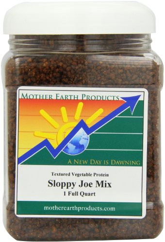 Textured Vegetable Protein Sloppy Joes
 Mother Earth Products Textured Ve able Protein Sloppy