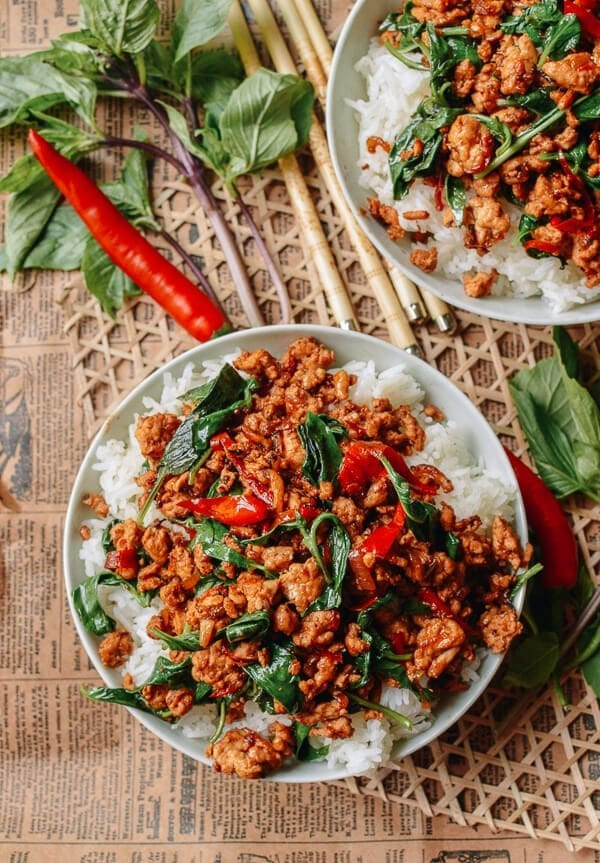 Thai Chicken Basil Recipes
 10 Minute Thai Basil Chicken Easy Gai Pad Krapow