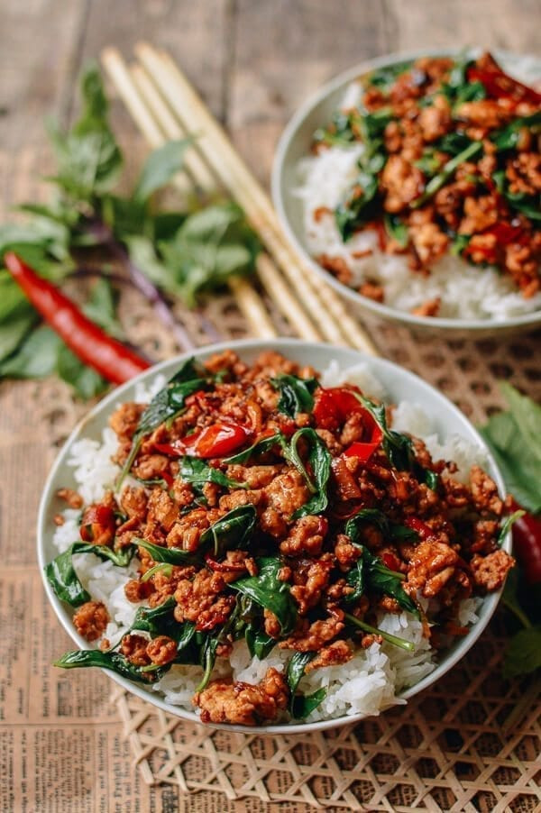 Thai Chicken Basil Recipes
 10 Minute Thai Basil Chicken Easy Gai Pad Krapow The