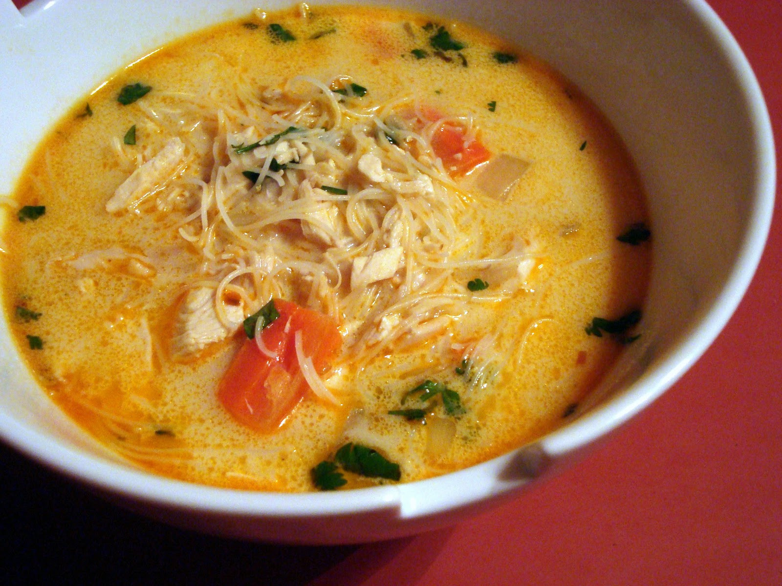 Thai Chicken Coconut Curry Soup
 A Couple in the Kitchen Coconut Curry Chicken Soup