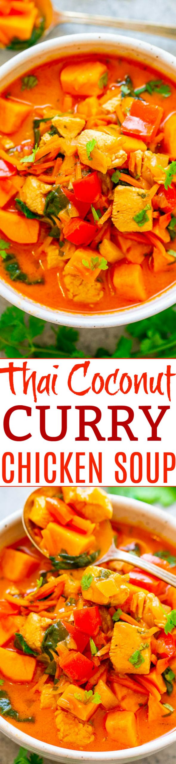 Thai Chicken Coconut Curry Soup
 Thai Chicken Coconut Curry Soup Recipe Averie Cooks