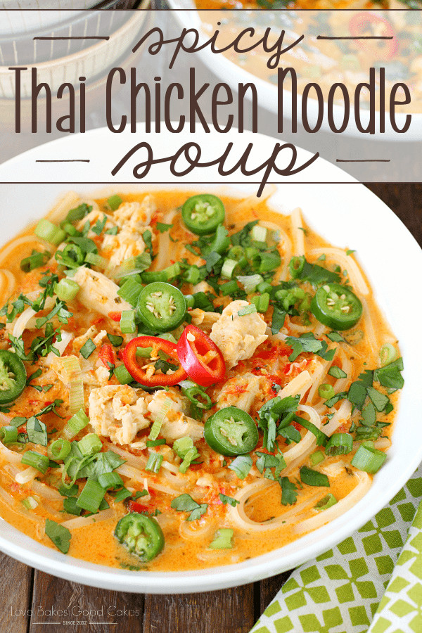 Thai Chicken Noodle Soup Recipes
 Spicy Thai Chicken Noodle Soup