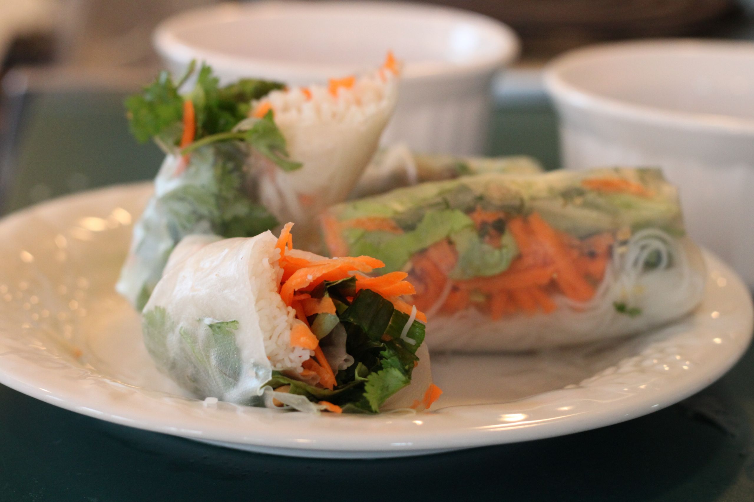 Thai Fresh Spring Rolls Recipes
 Fresh spring rolls with Thai dipping sauce