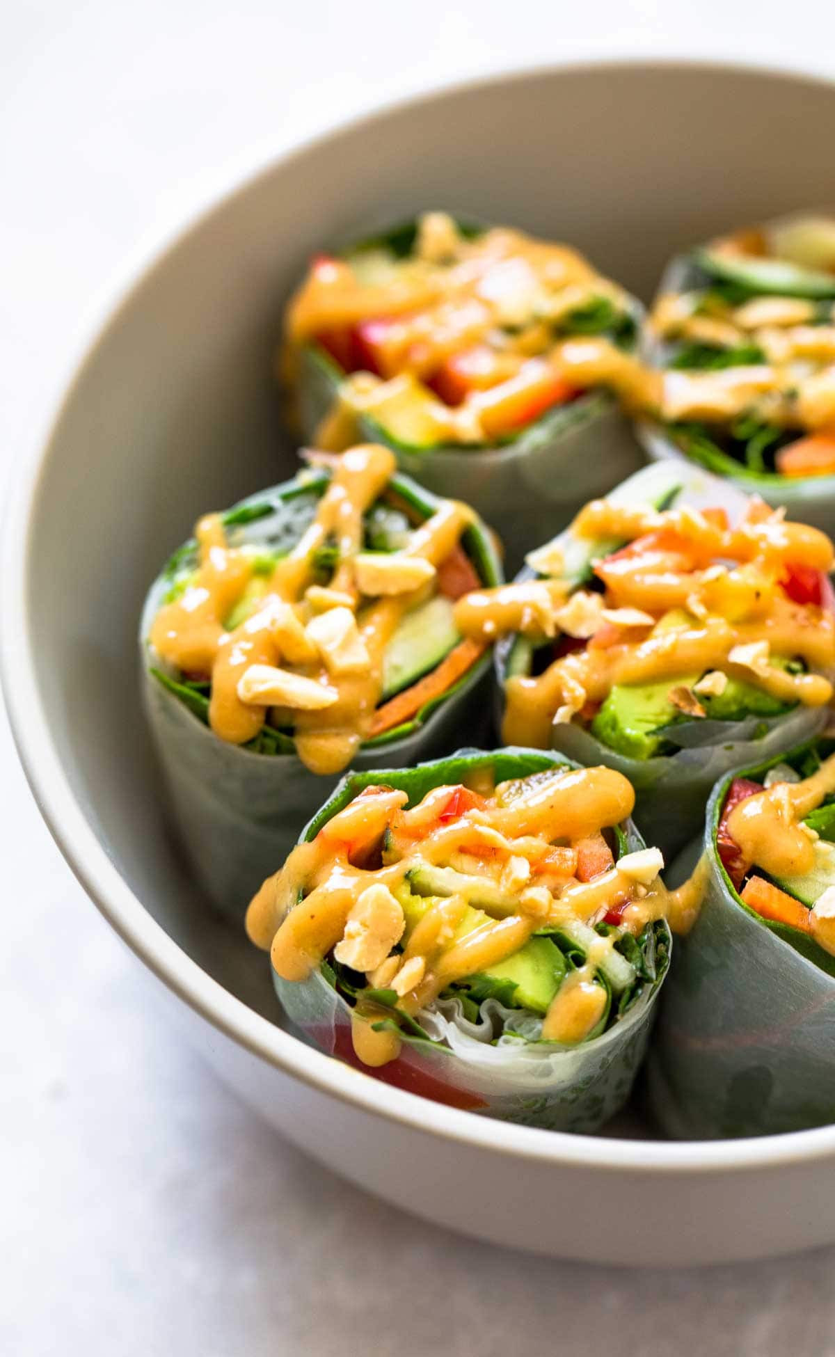 Thai Fresh Spring Rolls Recipes
 Thai Summer Rolls with Peanut Sauce Recipe Pinch of Yum