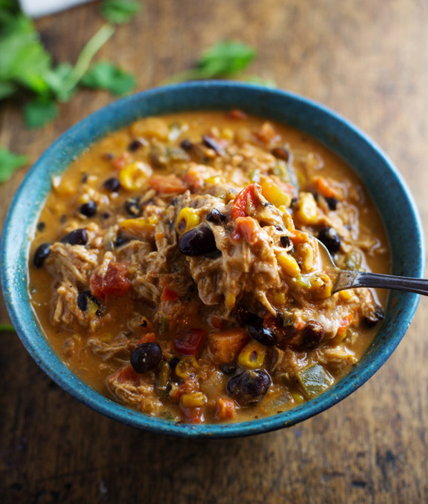 Thai Glazed Salmon Cheesecake Factory Recipe
 Queso Crockpot Chicken Chili with Roasted Corn and