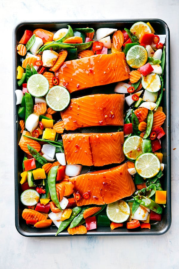 Thai Glazed Salmon Cheesecake Factory Recipe
 Sheet Pan Thai Glazed Salmon with Ve ables