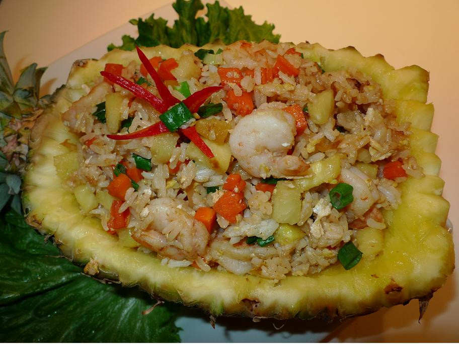 Thai Pineapple Fried Rice With Shrimp
 Am s Thai Kitchen Pineapple Fried Rice with Shrimp