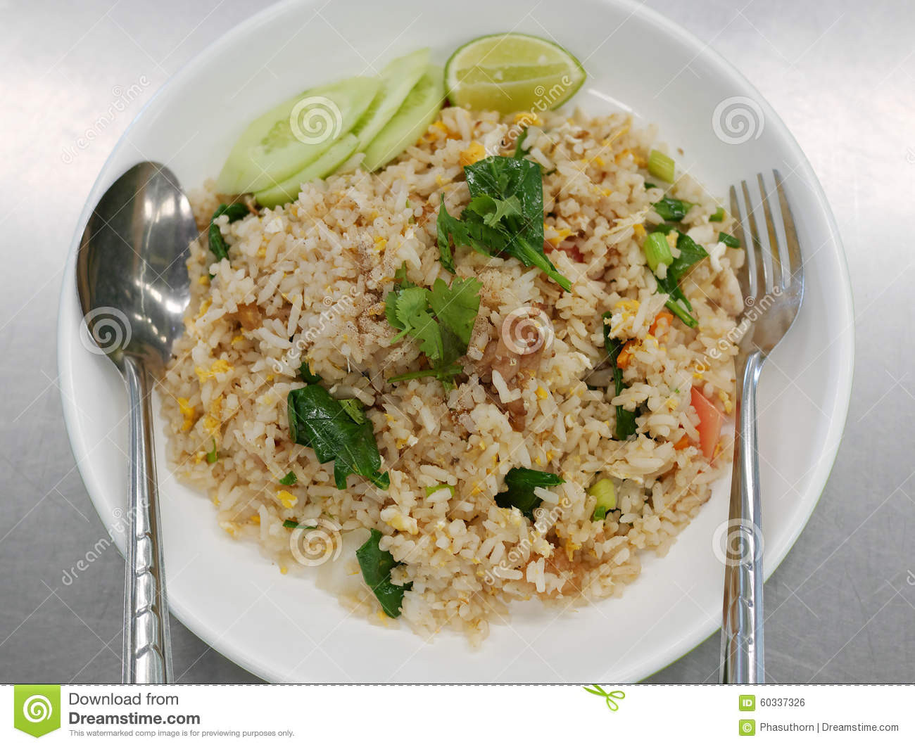 Thai Pork Fried Rice
 Thai Pork Fried Rice Stock Image