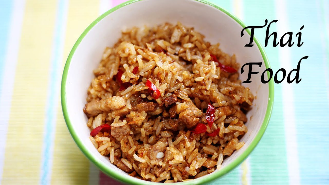 Thai Pork Fried Rice
 Spicy Pork Fried Rice Thai Food Part 62 Quick and Easy