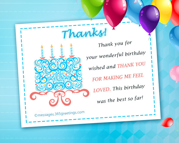 Thank You Birthday Wishes Facebook
 Thank You Message For Birthday Wishes