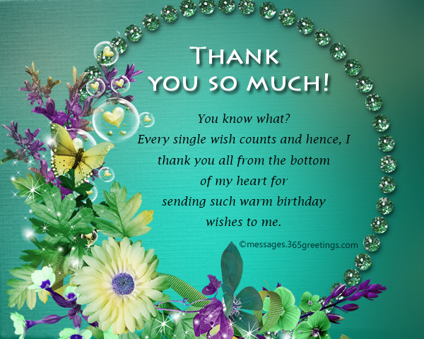 Thank You For All My Birthday Wishes
 Thank You Message For Birthday Wishes