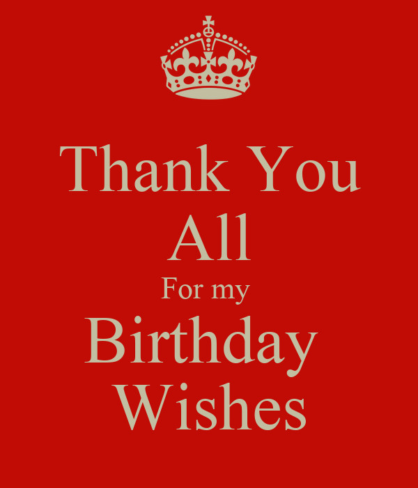 Thank You For All My Birthday Wishes
 Thank You All For my Birthday Wishes Poster Julie