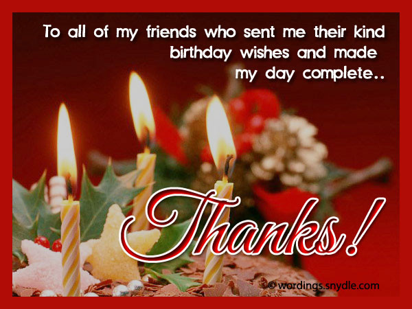 Thank You For Birthday Wishes Facebook
 How To Say Thank You For Birthday Wishes – Wordings and