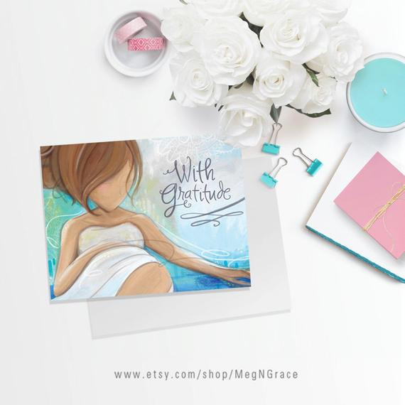 Thank You Gift Ideas For Midwife
 Thank You Cards Midwife OB Doula Client or Nurse Gift