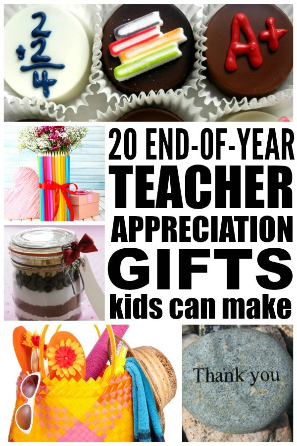 Thank You Gift Ideas For Teachers
 20 DIY teacher appreciation ts kids can make