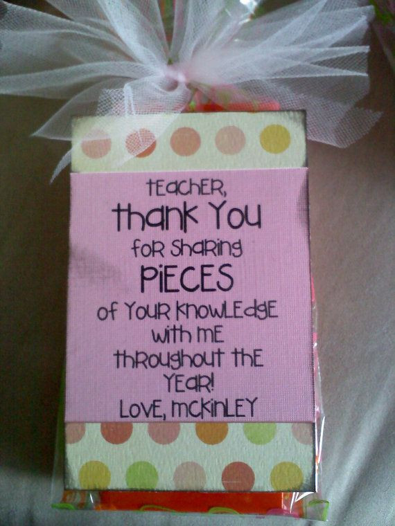 Thank You Token Gift Ideas
 Reeses pieces motivation and thank you token of