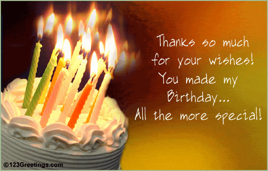 Thanks For All The Birthday Wishes
 Happy Birthday Wishes Happy Birthday Wishes