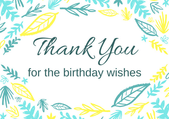 Thanks For Birthday Wishes Facebook
 FREE Birthday Thank You Card Printables